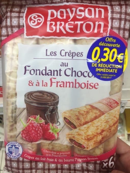 Paysan Breton Les Crêpes au Fondant Chocolat & à la Framboise packshot