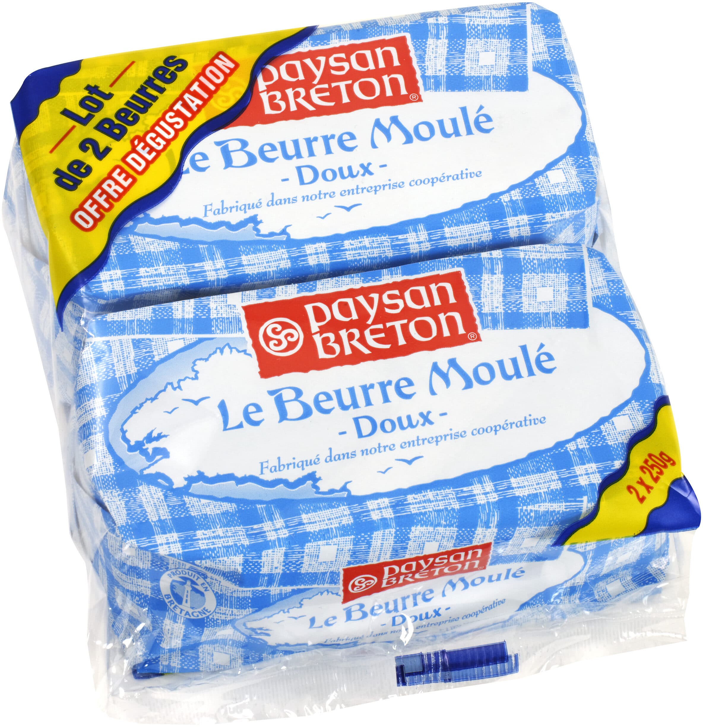 Paysan Breton Paysan Breton - Beurre moulé doux - lot packshot