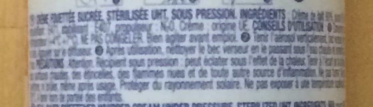 Open Food Facts BOMBE CHANTILLY SPECIAL DESSERT250GR packshot