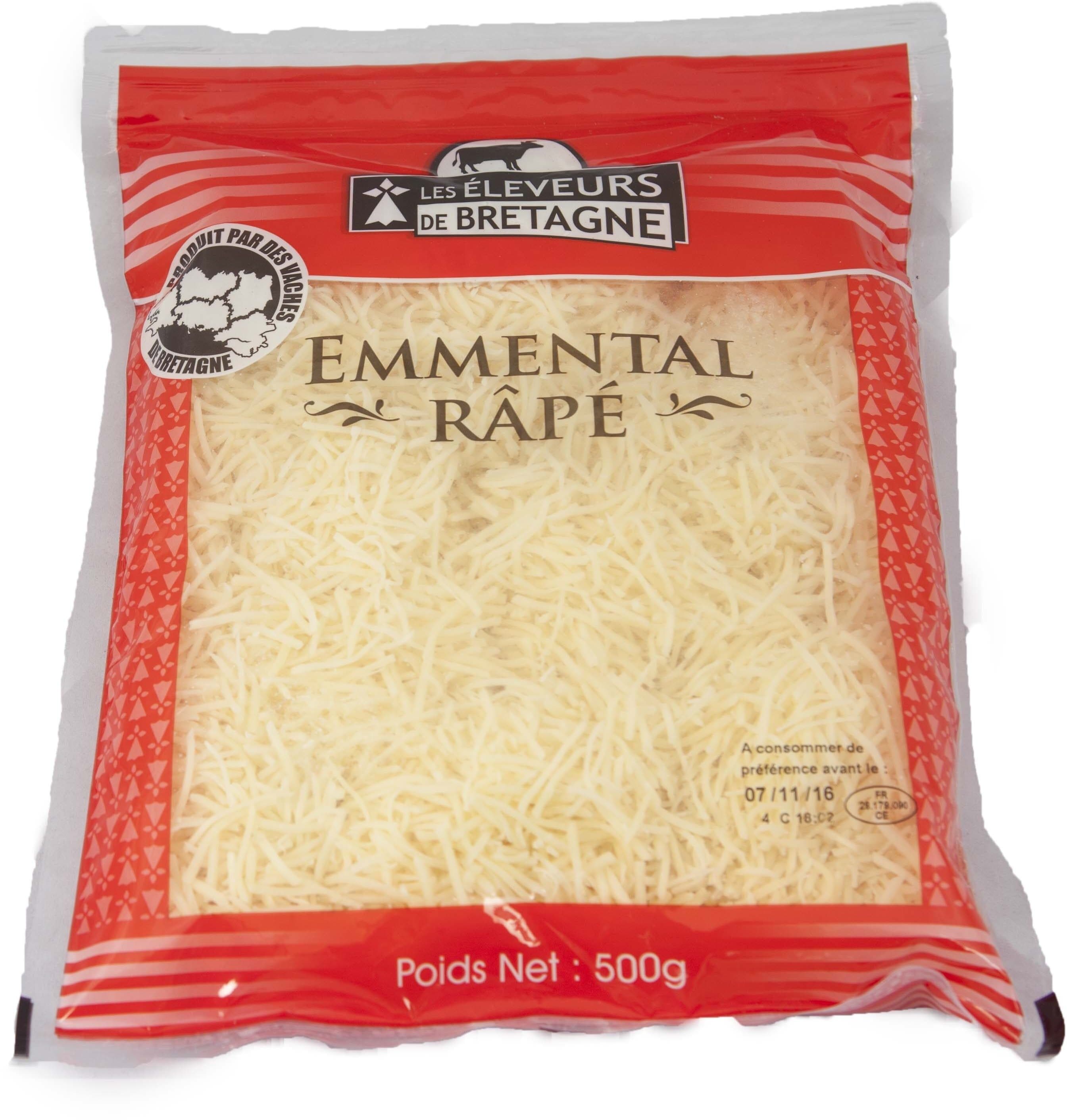 Les Eleveurs De Bretagne Emmental râpé packshot