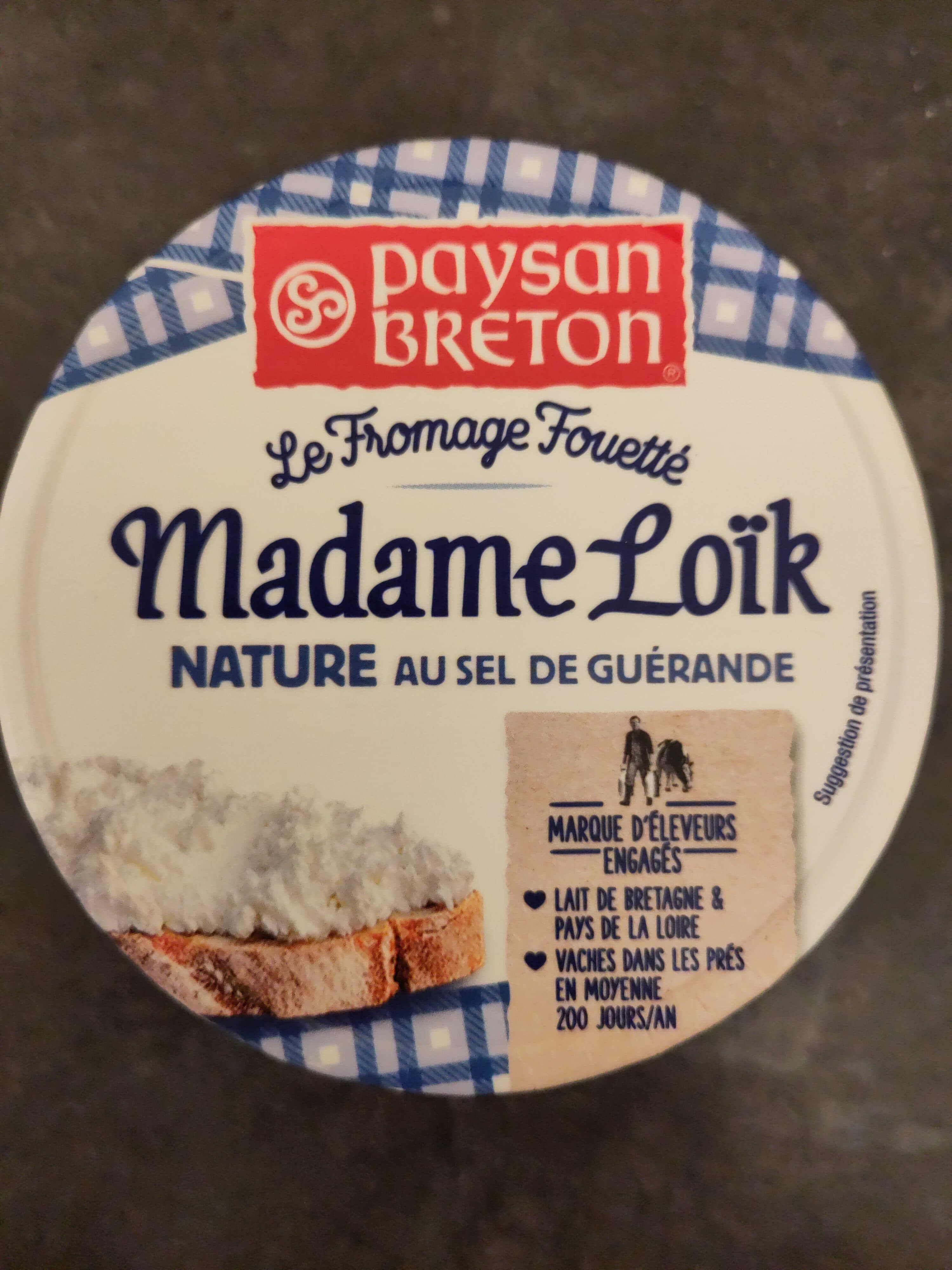 Le Fromage Fouetté Madame Loïk Paysan Breton - Le Fromage Fouetté Madame Loïk - Nature au Sel de Guérande packshot