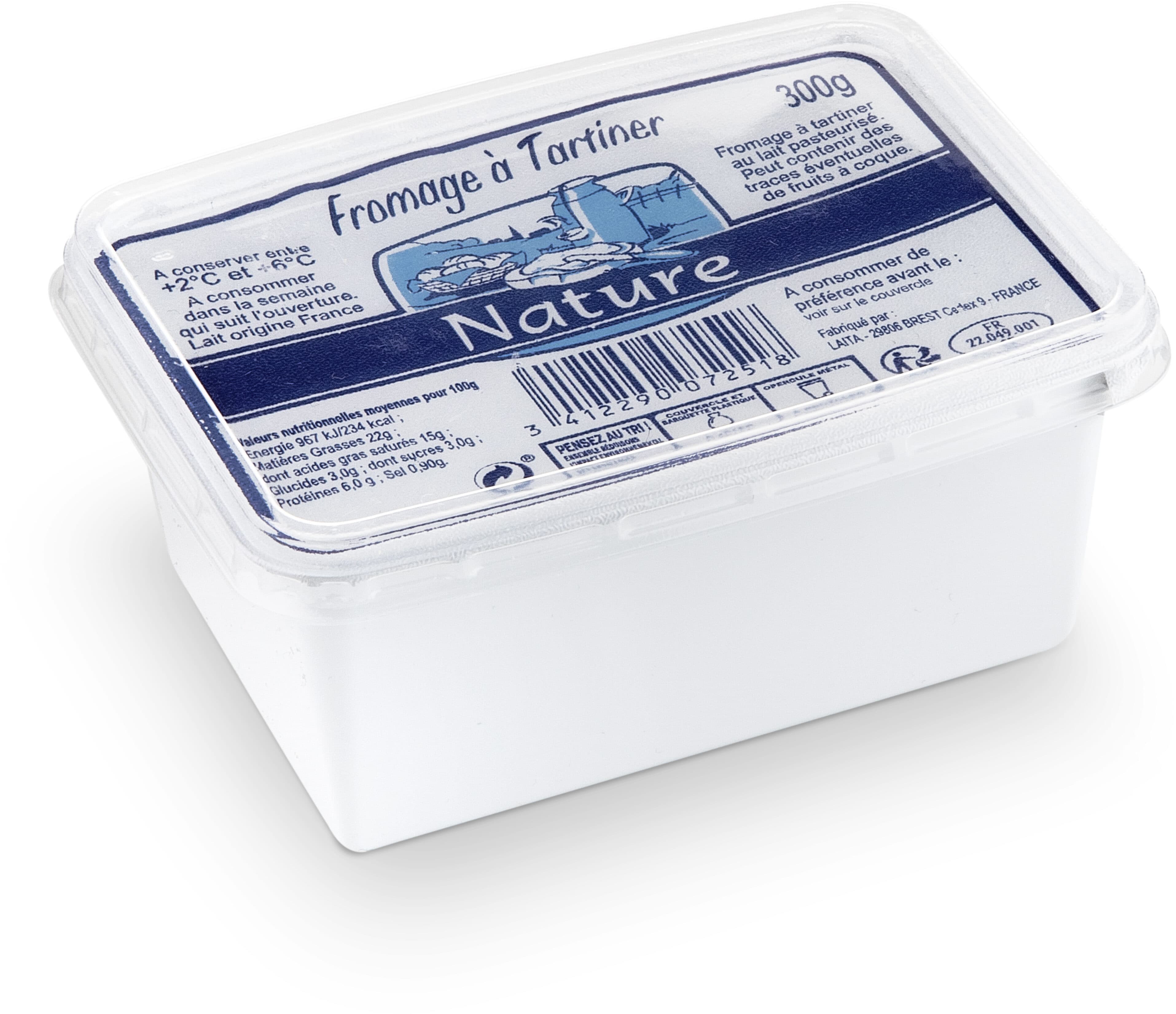 LAITA Fromage à tartiner nature packshot