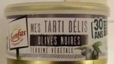 Senfas Terrine Végétale Olives Noires packshot