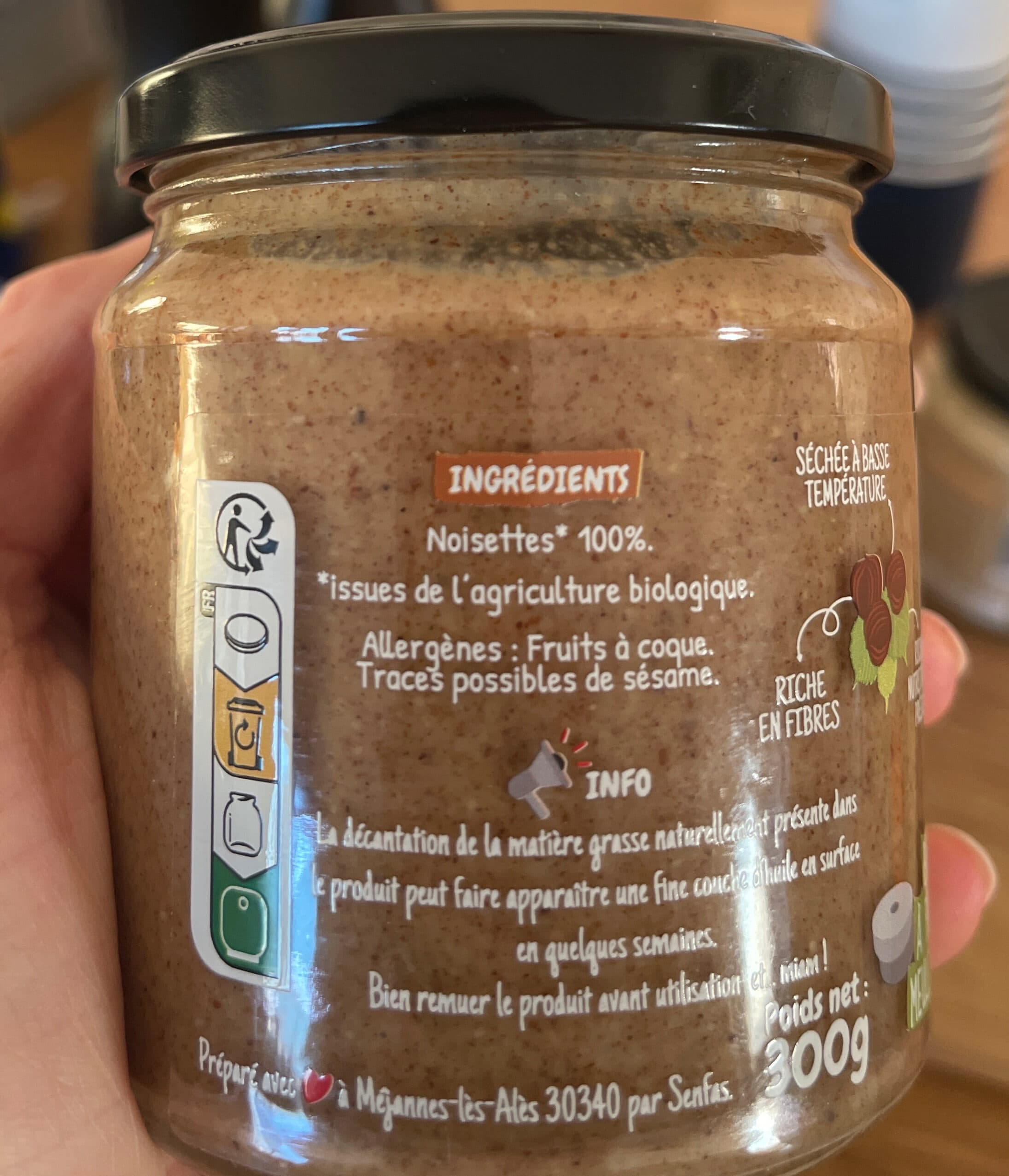 Senfas Crème de Noisettes packshot