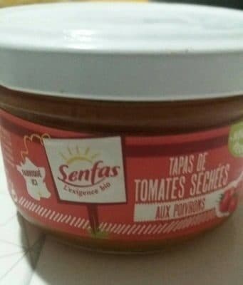 Senfas Les Bio D Arno Tapas Tomates / Poivrons Bio 90G packshot