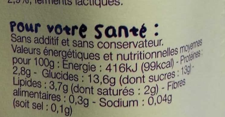 Ferme Collet Yaourt à boire au lait entier châtaigne packshot