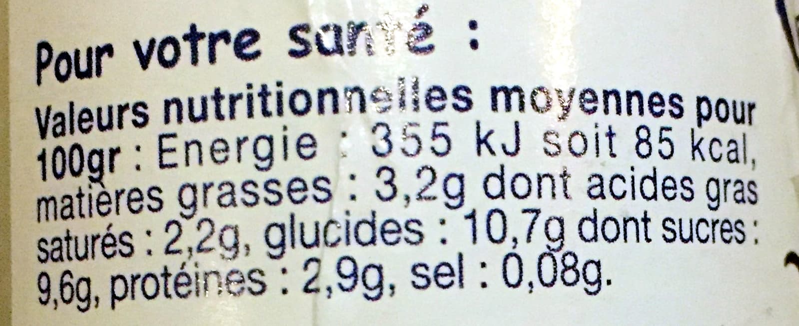 Ferme Collet yaourt à boire au lait entier Vanille packshot