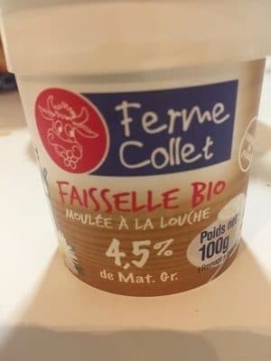 Ferme Collet Faisselle bio packshot