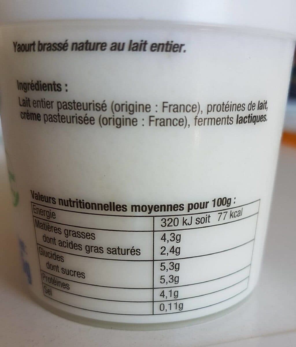 Ferme Collet Yaourt nature packshot