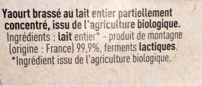 Ferme Collet Yaourt nature au lait entier packshot