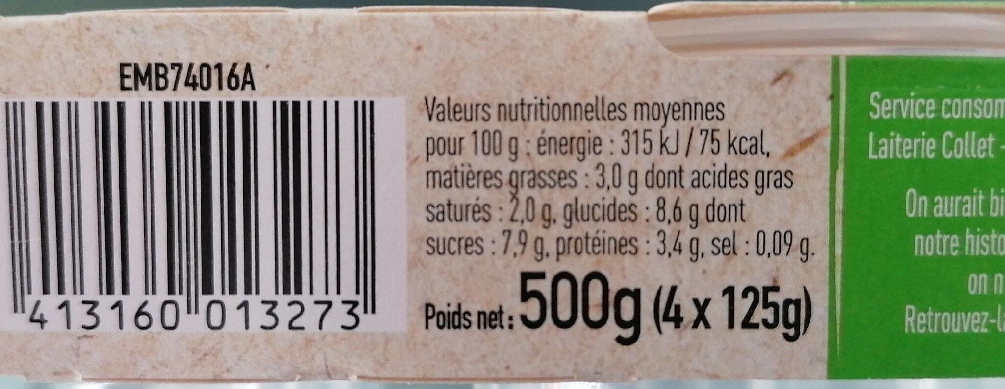 Ferme Collet Yaourt bio framboise packshot