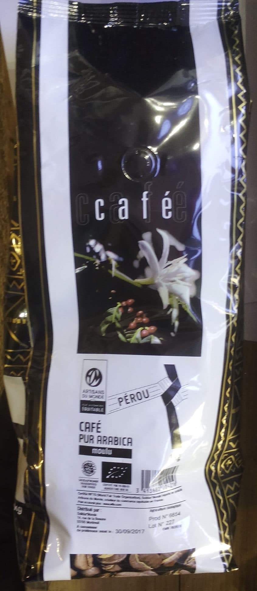 Artisans du Monde Café pur arabica moulu packshot