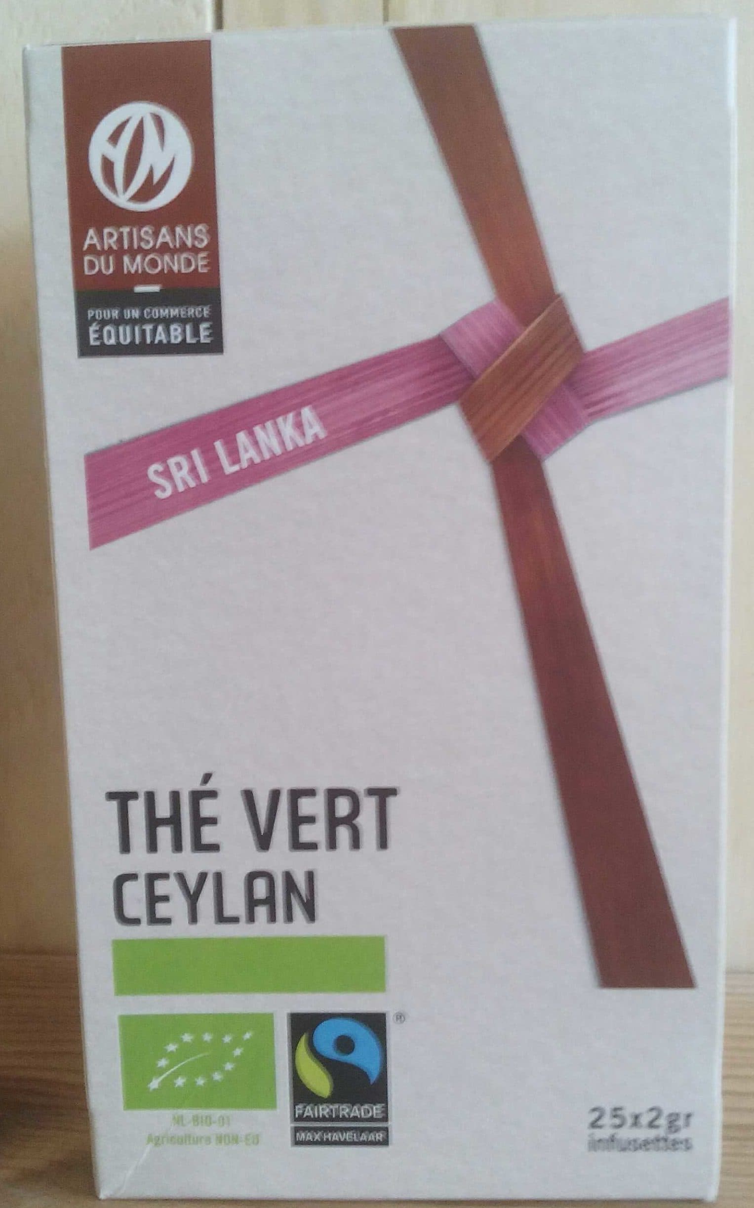 Artisans du Monde Thé vert Ceylan packshot