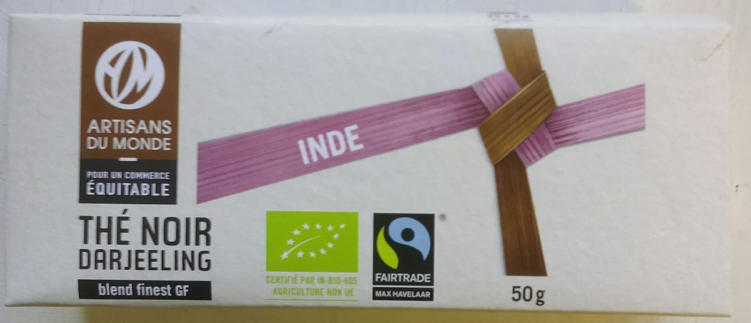 Artisans du Monde Thé Noir Darjeeling packshot
