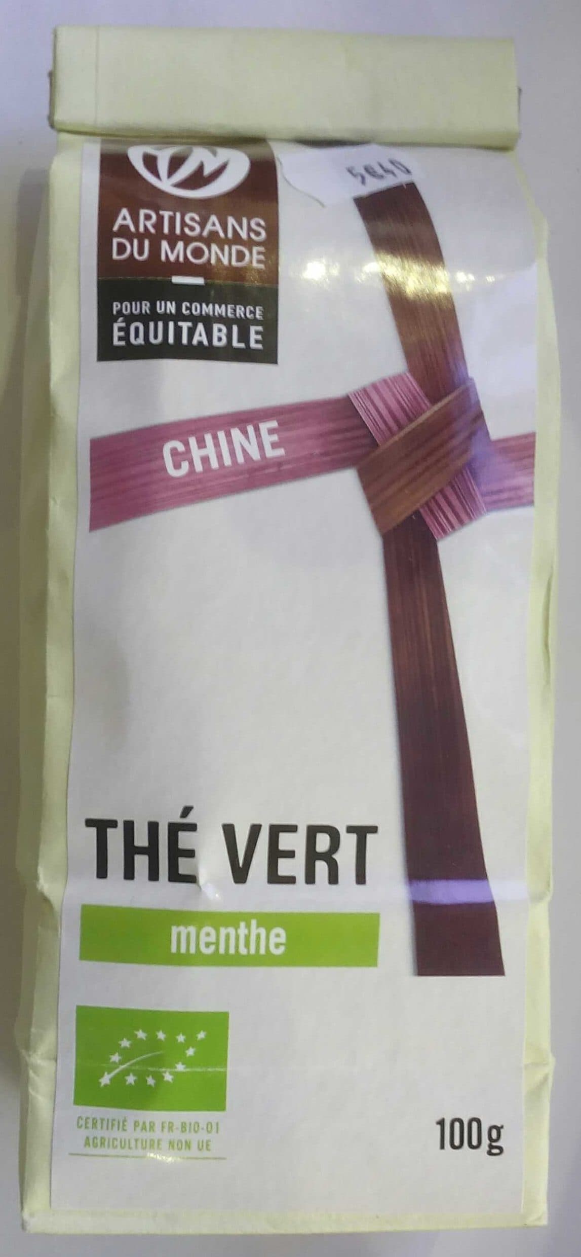 Artisans du Monde Thé vert menthe packshot