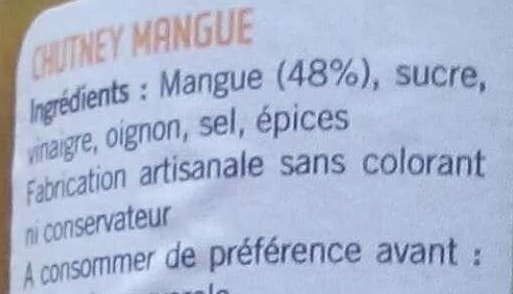 Artisans du Monde Chutney mangue packshot