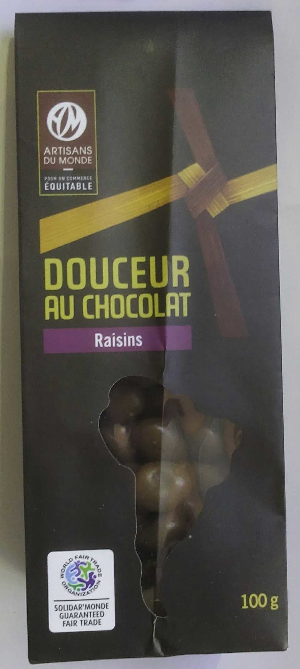 Artisans du Monde DouCeur au Chocolat Raisins packshot