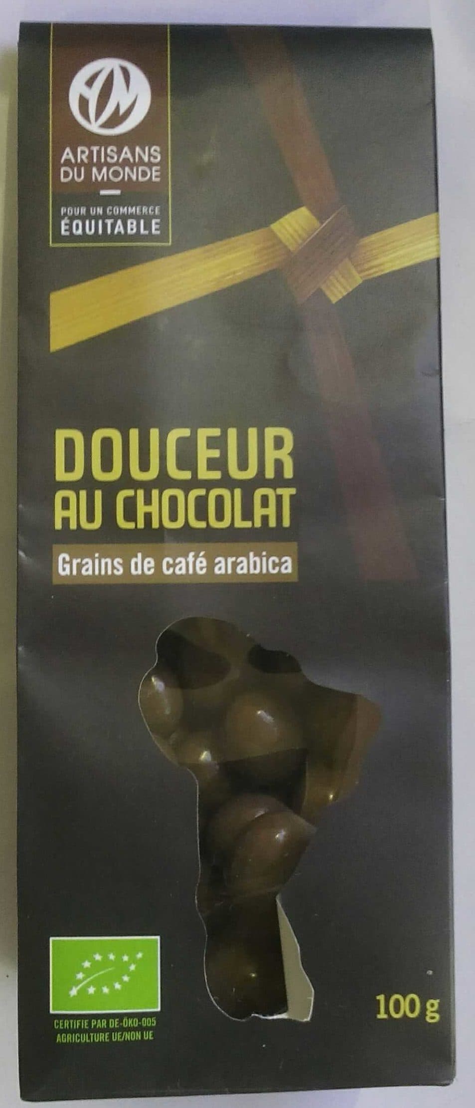Artisans du Monde Douceur au chocolat Grains de café arabica packshot