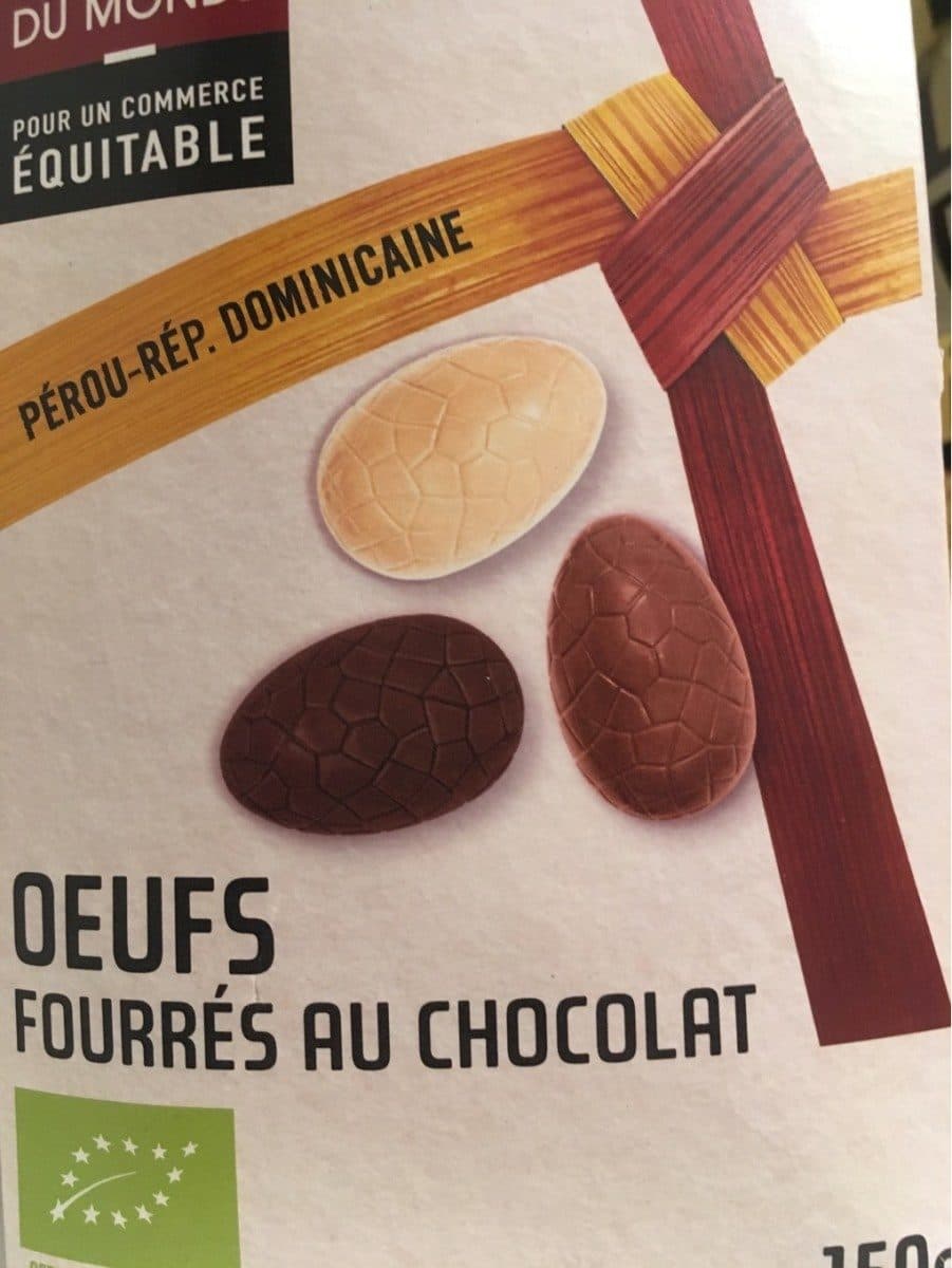 Artisans du Monde Oeufs fourrés au chocolat packshot