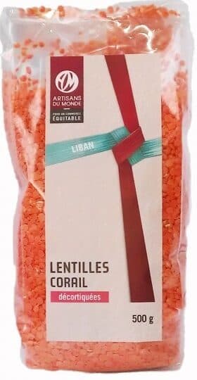 Artisans du Monde Lentilles corail packshot