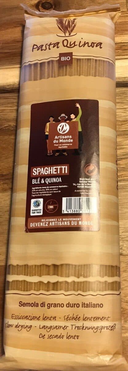 Artisans du Monde Spaghetti blé et quinoa packshot
