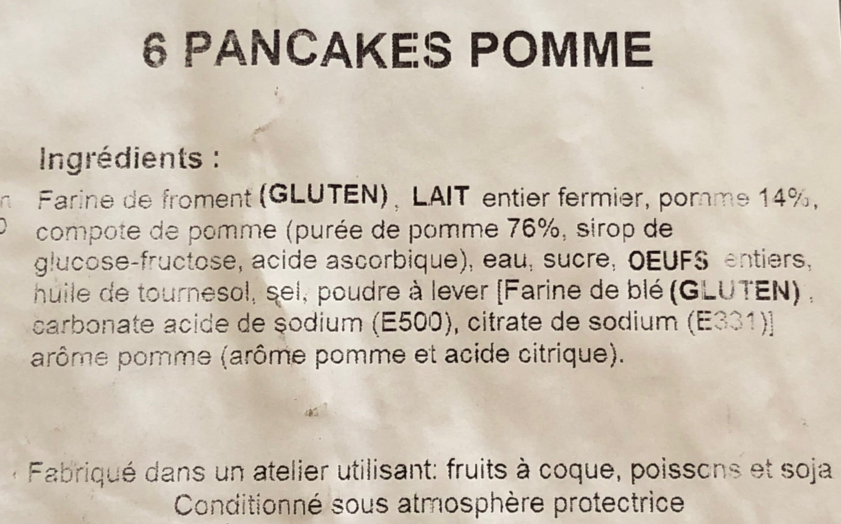 Colas 6 pancakes à la pomme packshot