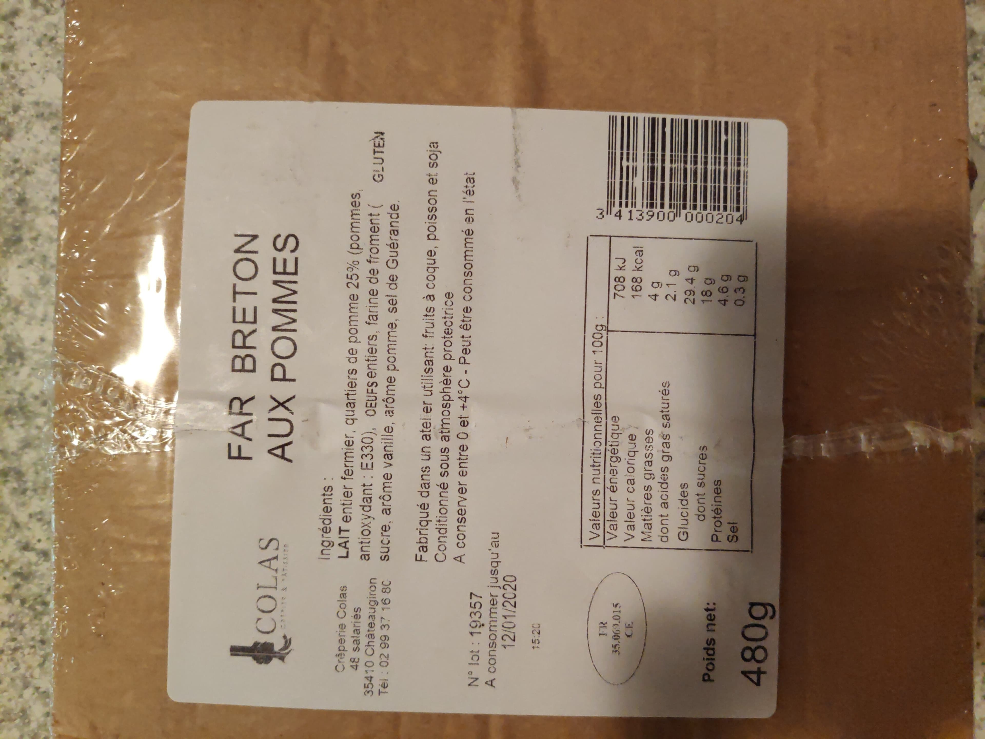 Crêperie Colas Far Breton au Lait Fermier Pomme packshot