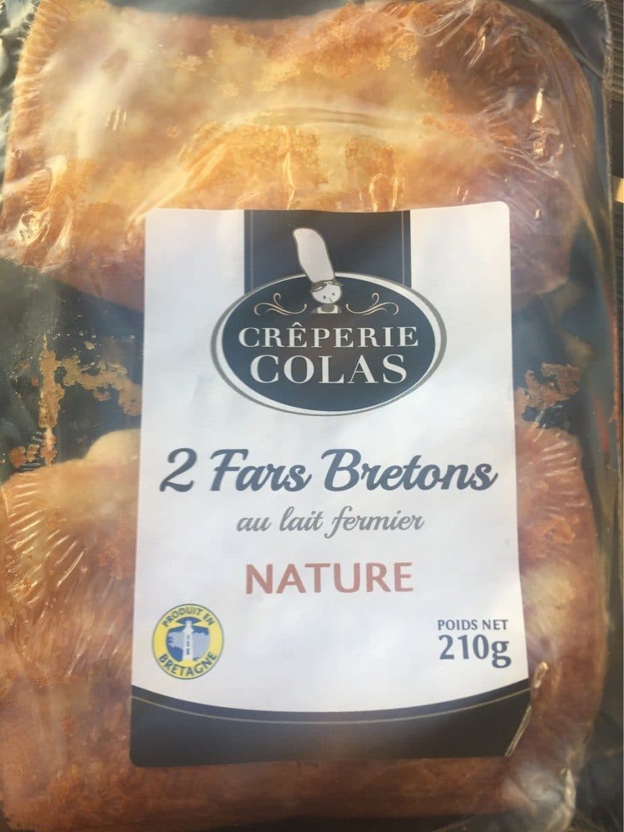 Crêperie Colas 2 Fars Bretons au Lait Fermier Nature packshot