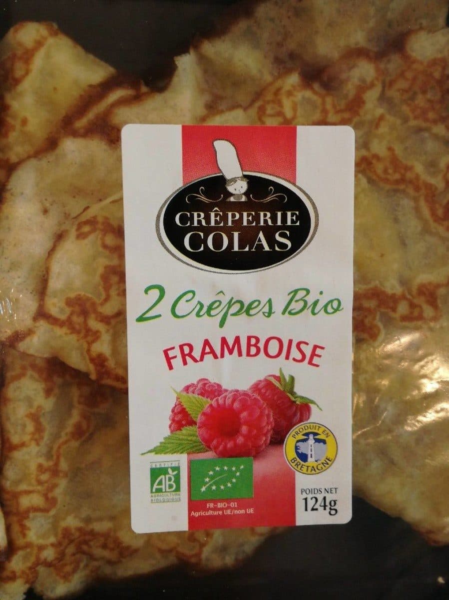 Crêperie Colas Crêpes bio framboises packshot
