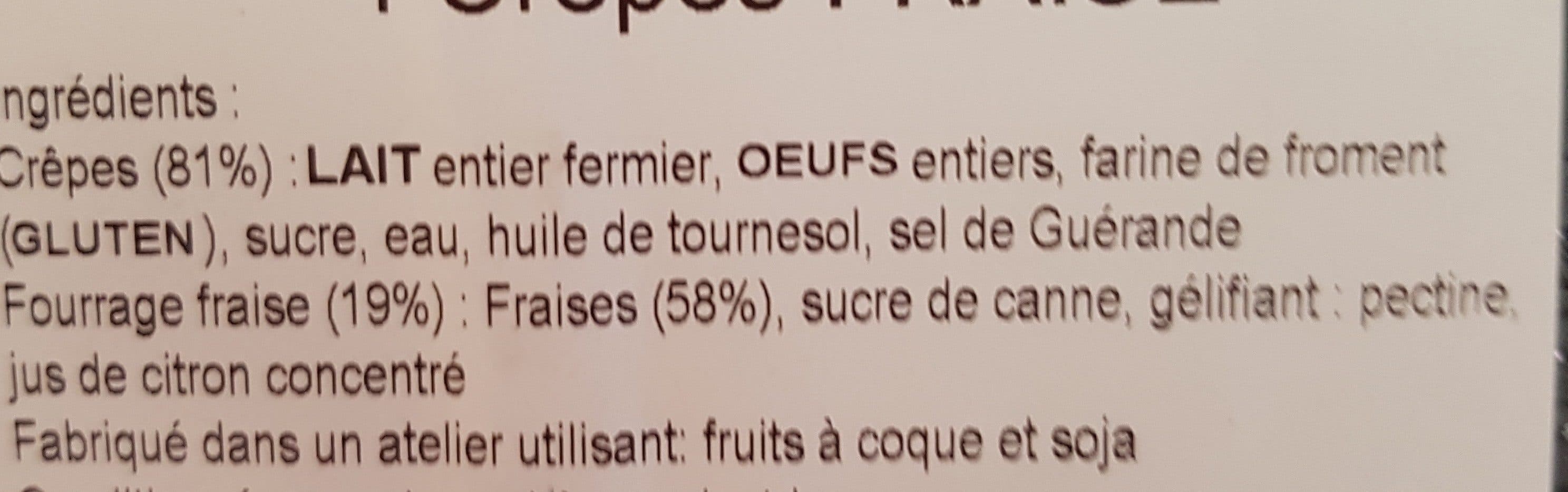 Crepiére COLAS Crêpe fraise packshot