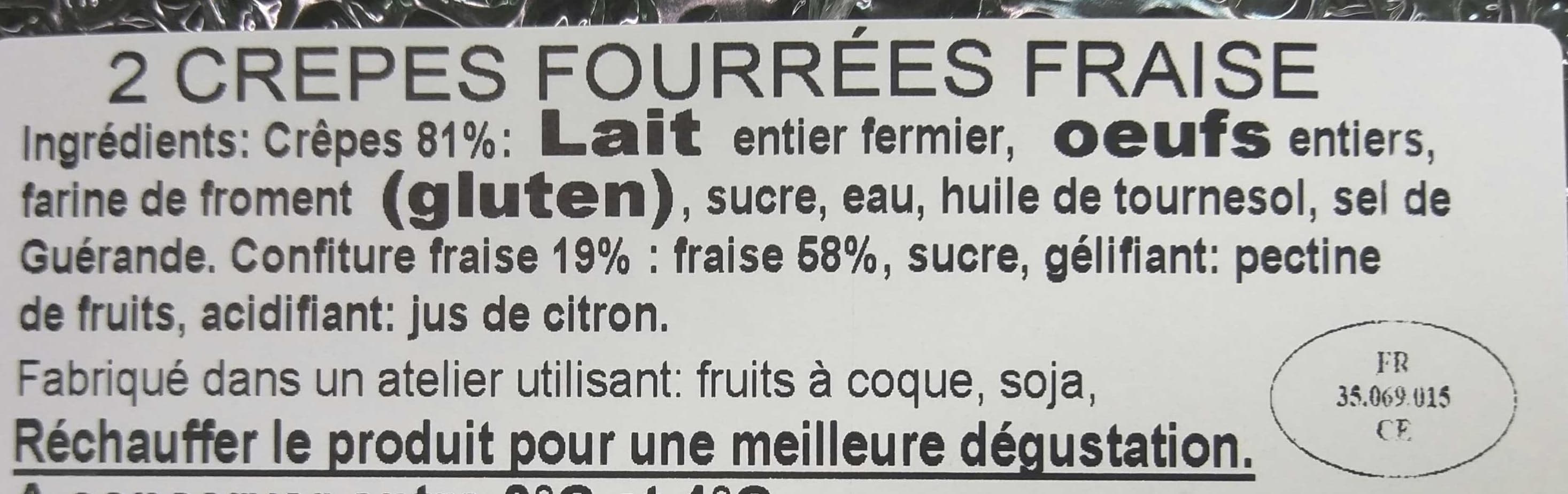 Crêperie Colas Crêpes Fraise packshot