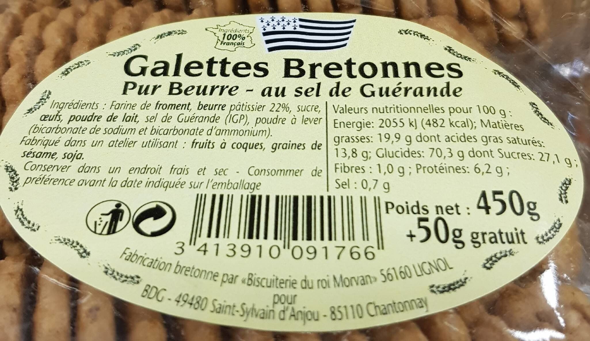 Open Food Facts Galette bretonne packshot