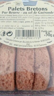 Biscuiterie Du Roi Morvan Palets bretons packshot