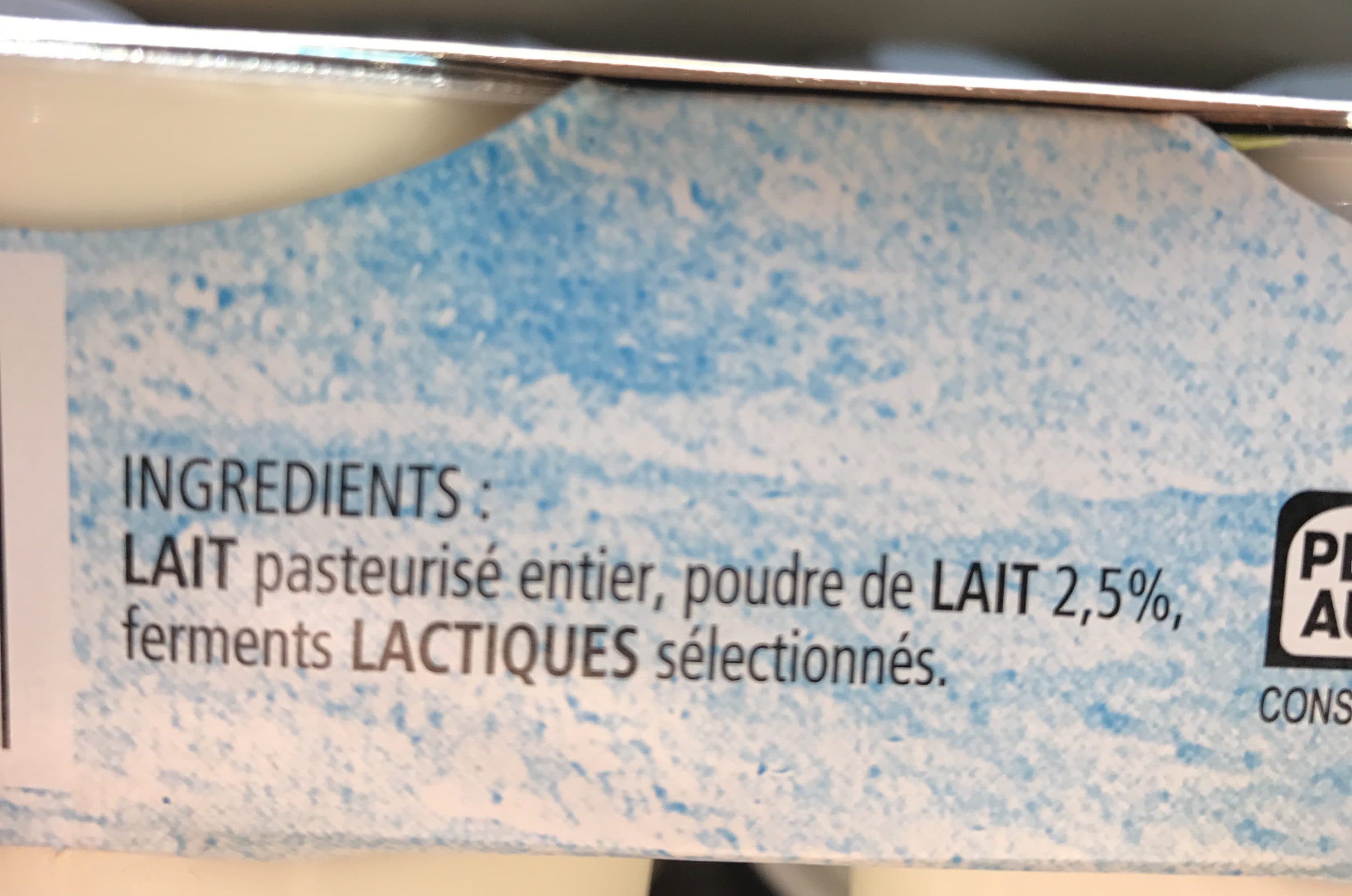 La Ferme de Corly Yaourts fermiers natures packshot