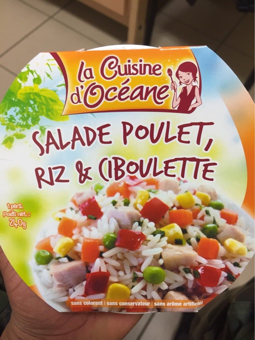 Deli salades Poulet, Riz et Ciboulette packshot