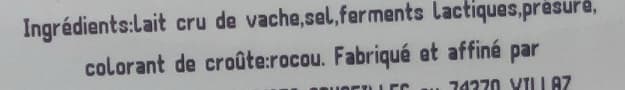 Fruitières Chabert Demi Reblochon de Savoie au lait cru packshot