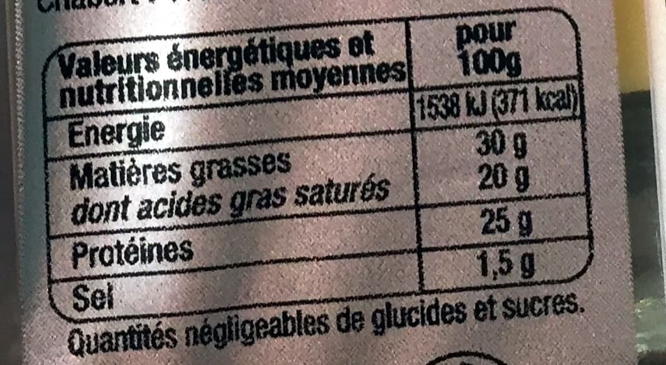 Chabert Raclette de Savoie packshot