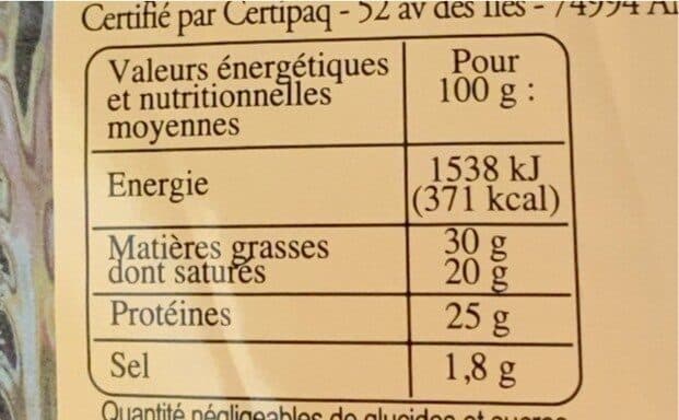 Chabert Raclette de Savoie packshot