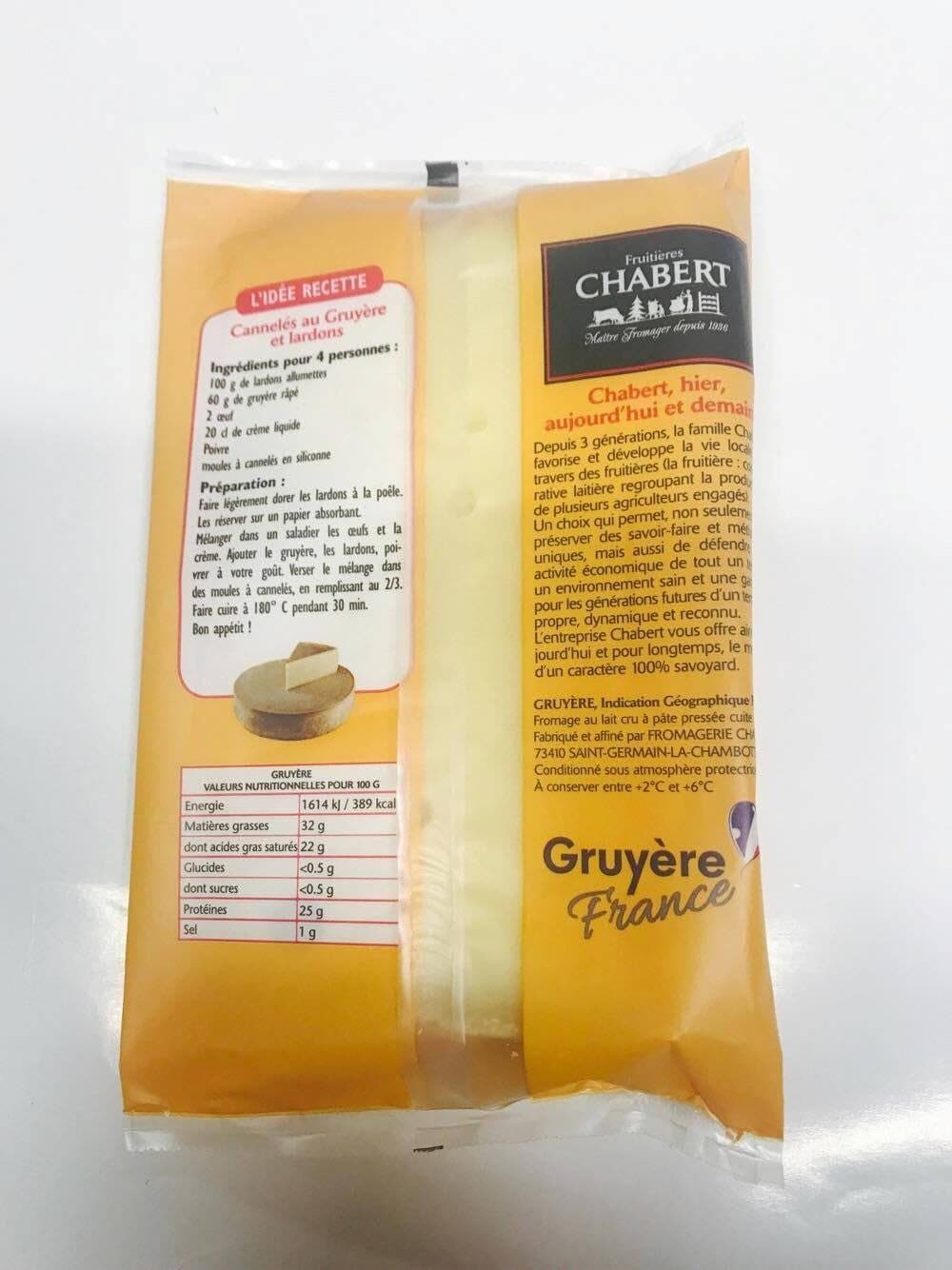Fruitieres chabert Gruyere AOC 35%MG FRUITIERE CHABERT packshot