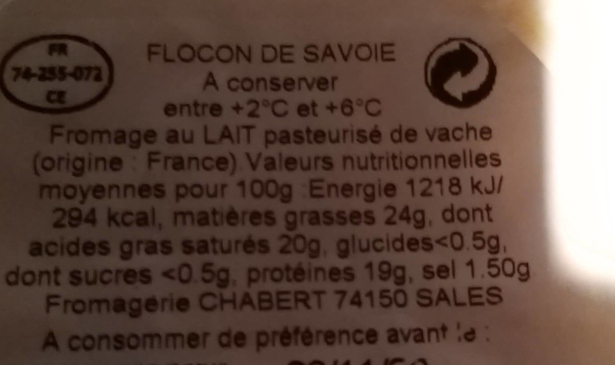 Fruitières Chabert Flocons de Savoie packshot