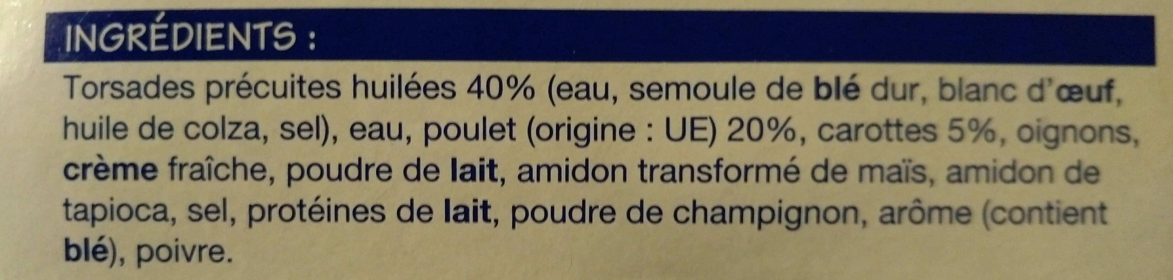 Vif Argent Emincé de poulet sauce champignons et pâtes packshot