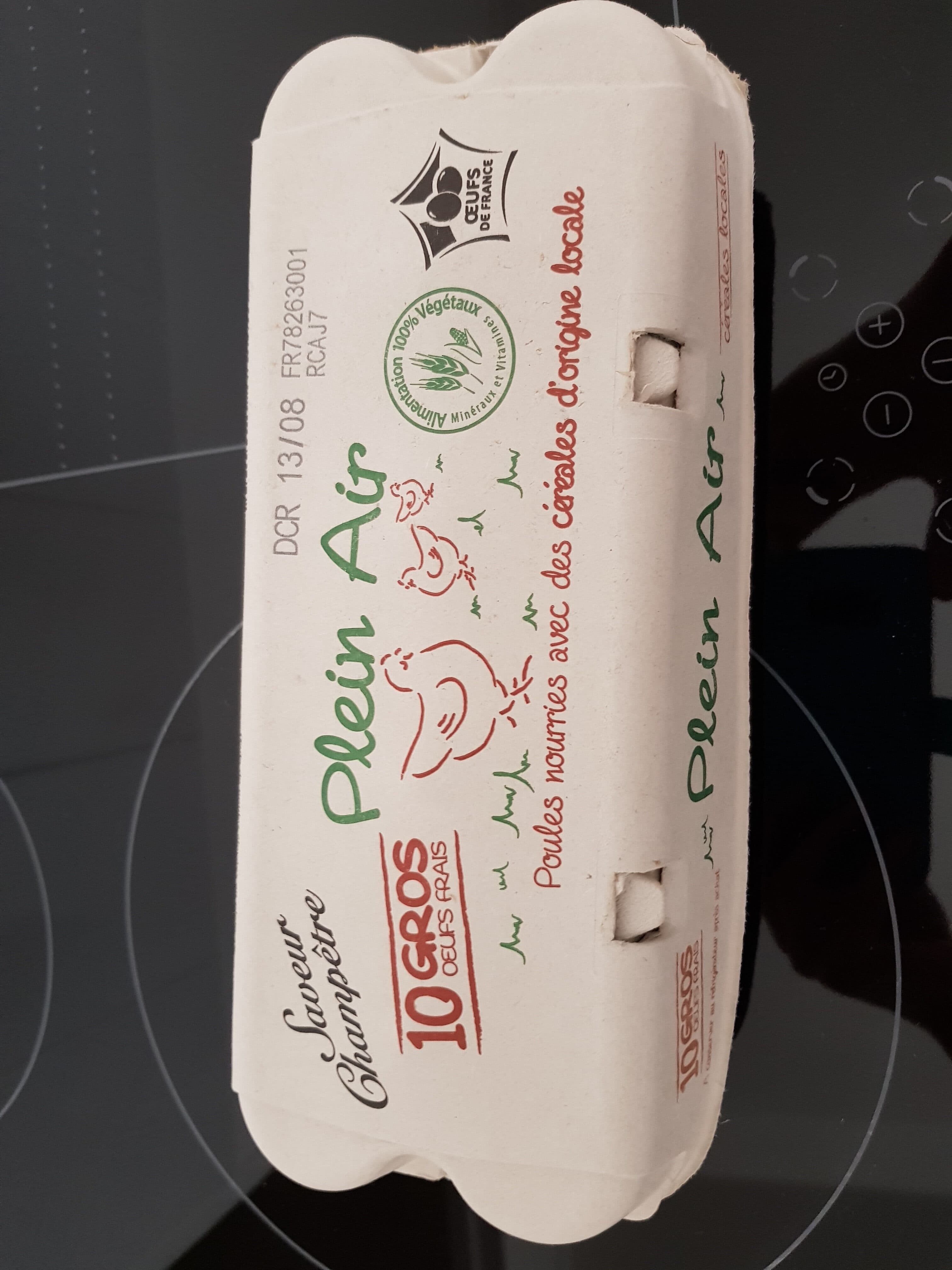 Oeuf de Nos Vilages Œuf GROS plein air Saveur Champêtre packshot