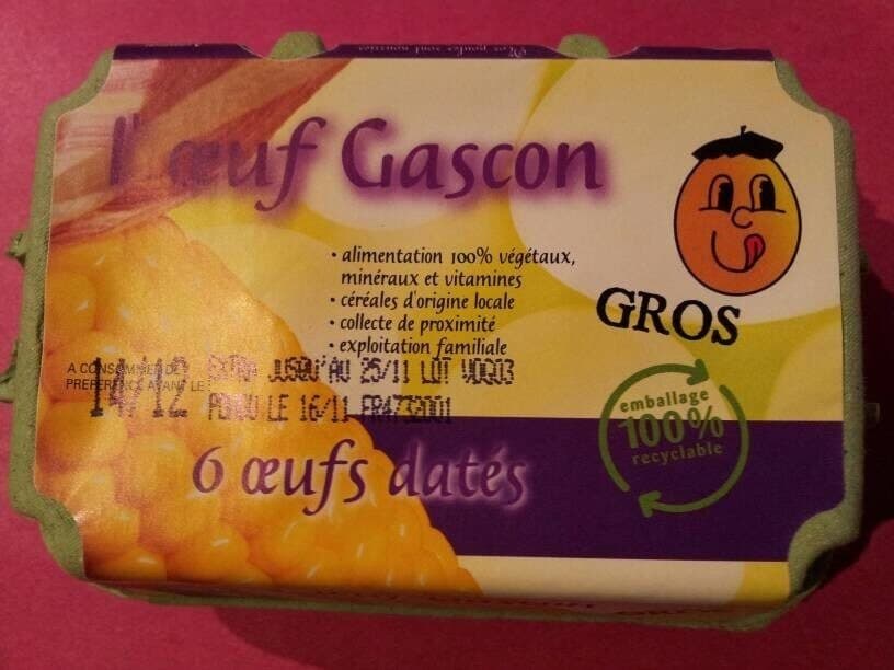 L'oeuf de nos villages L'Œuf Gascon gros packshot