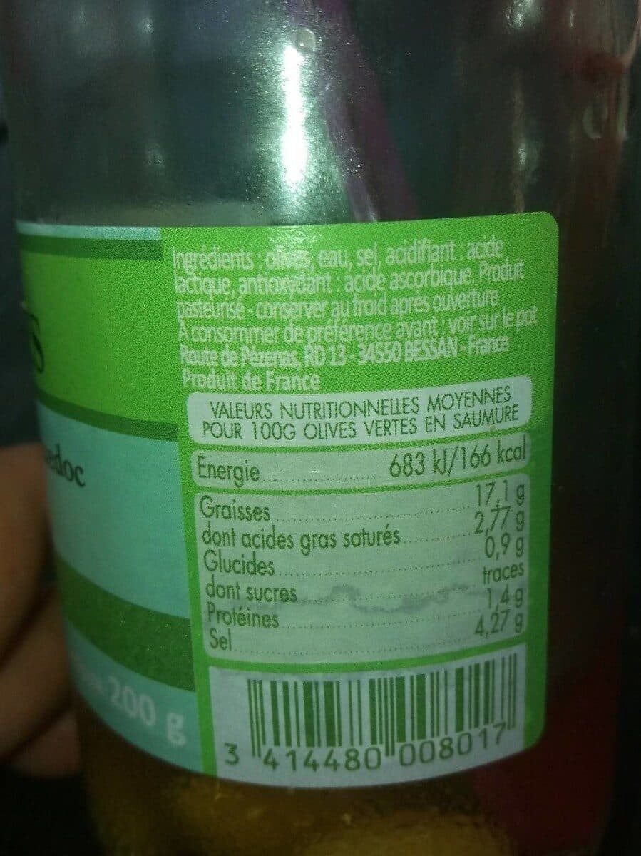Open Food Facts Olives vertes du Languedoc packshot