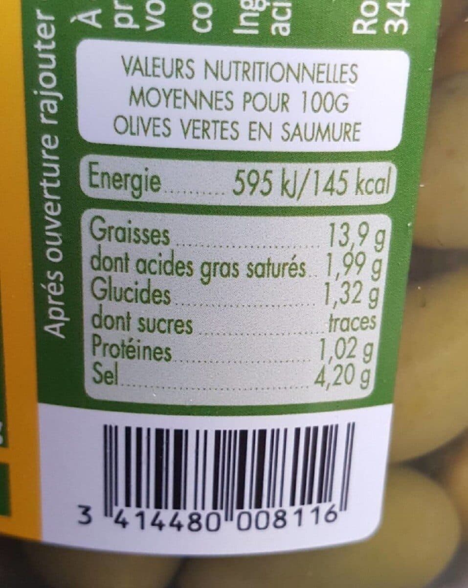 Open Food Facts Olives Vertes packshot