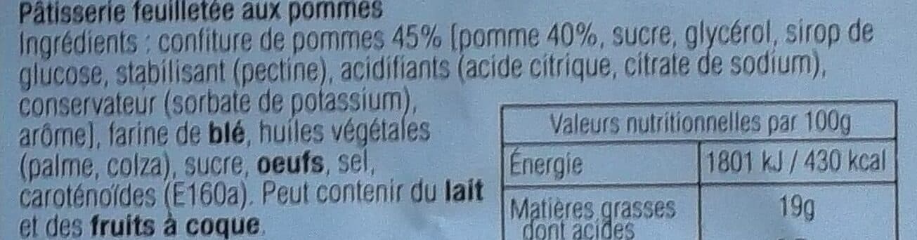 Les Renardises Feuilletés aux pommes packshot