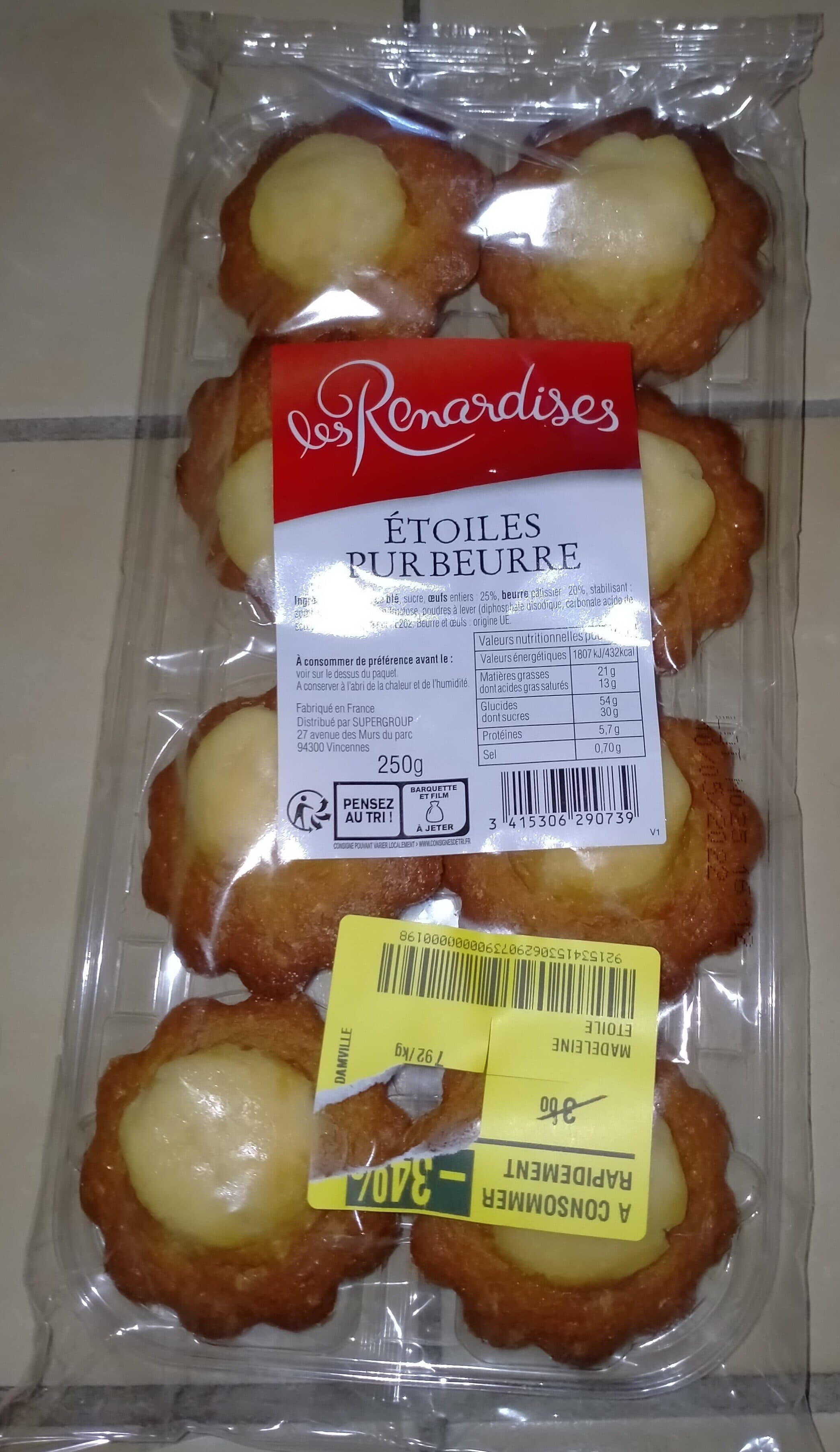 Les renardises étoile Pur Beurre 8 Pièces packshot