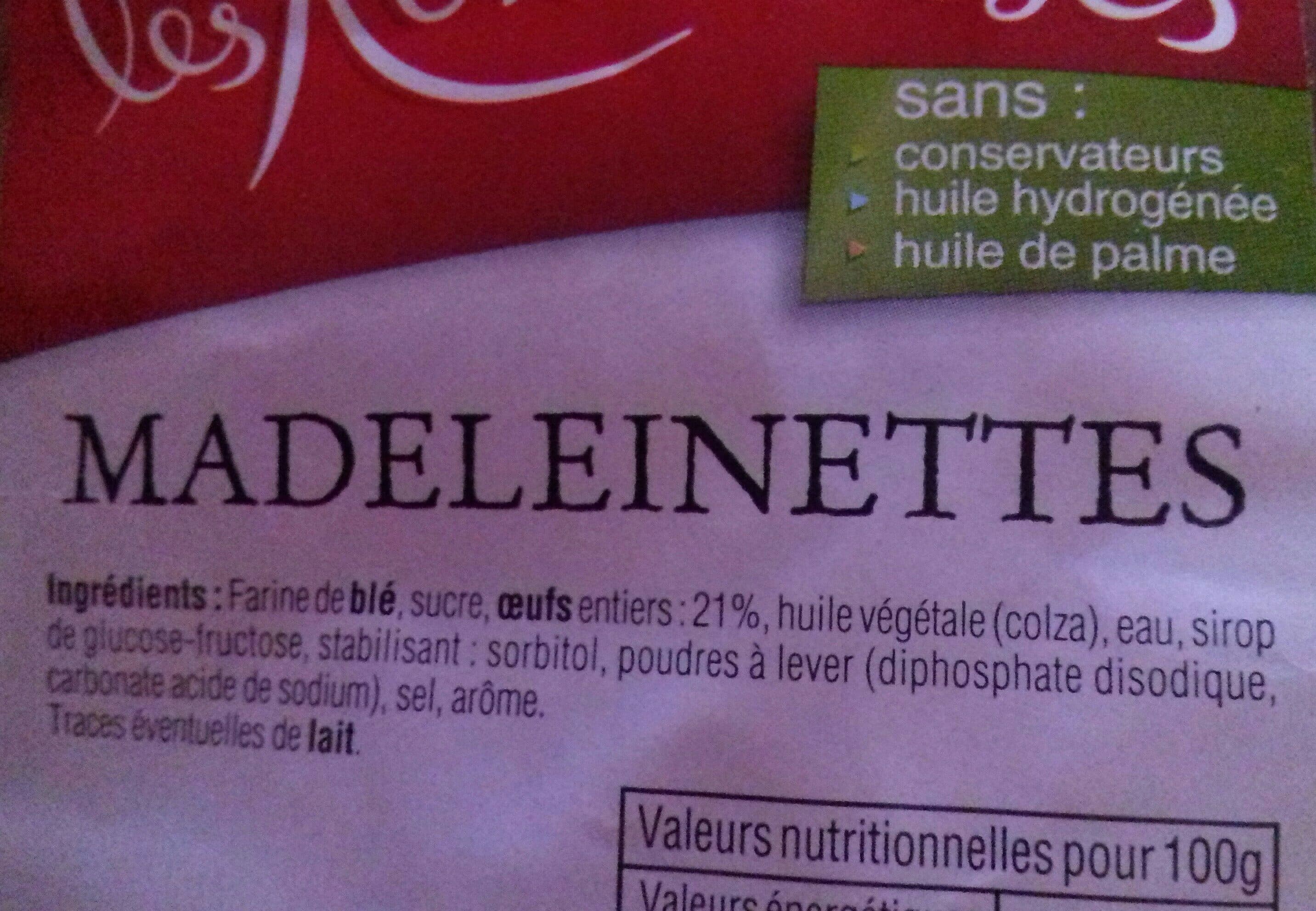 Les Renardises Madeleinettes packshot