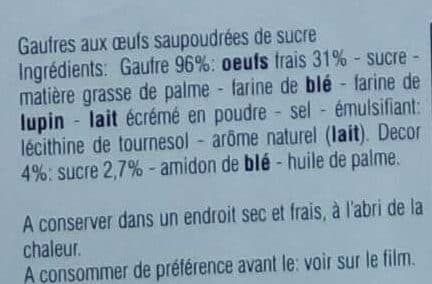 Les Renardises Gaufres flash poudrées aux oeufs frais packshot