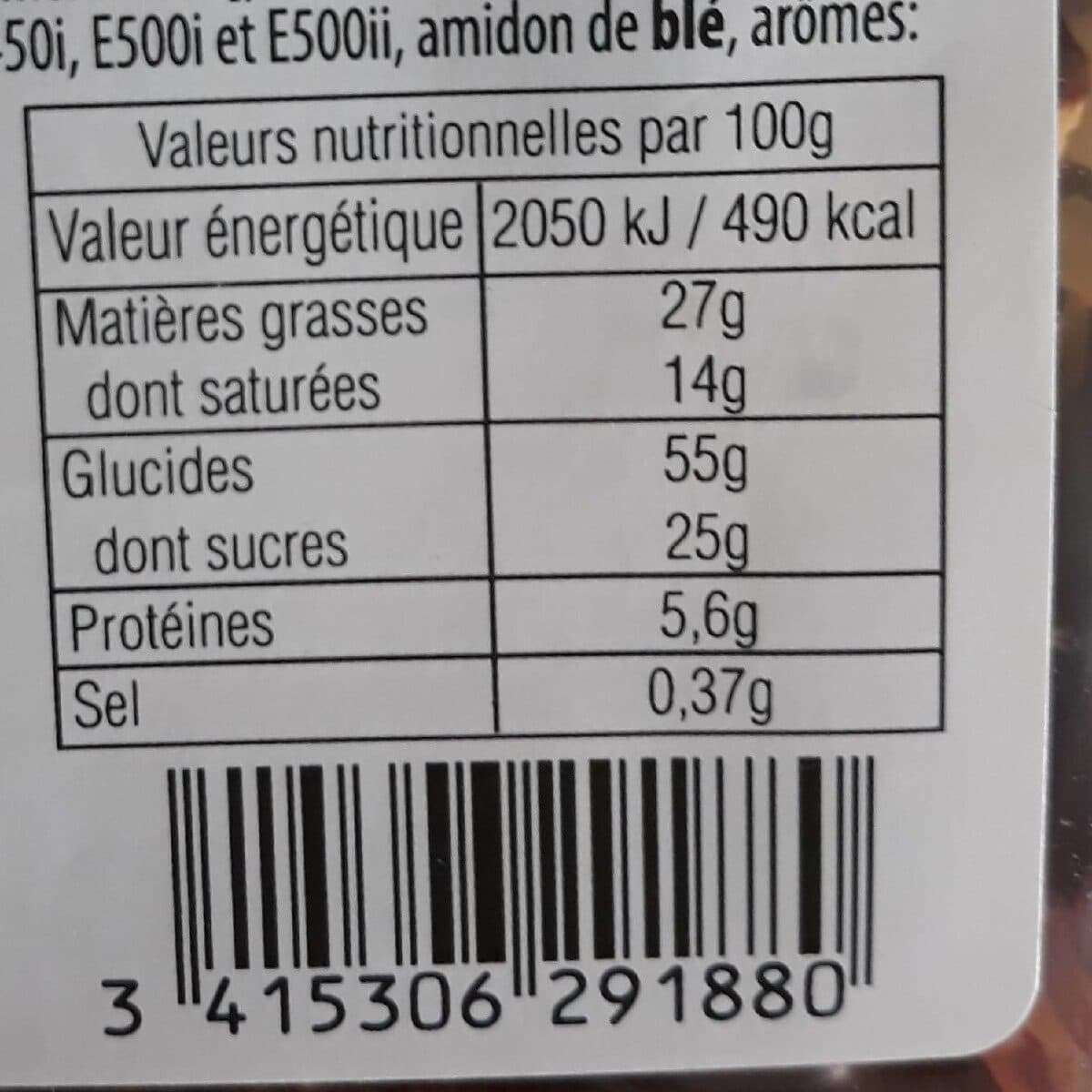 Les Renardises Sablés au chocolat packshot